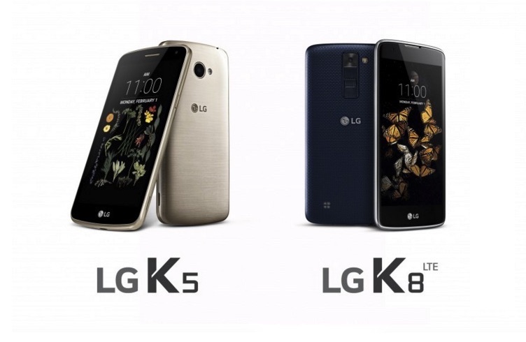  LG начинает продажи бюджетных смартфонов моделей K5 и K8 LG  - LG-K5-LG-K8-LTE