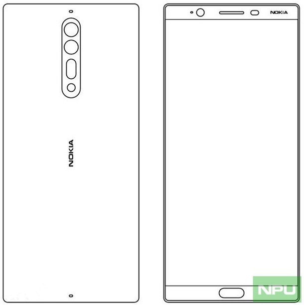  Эскизы новых смартфонов Nokia 8 и Nokia 9 Другие устройства  - nokia-8-schematics