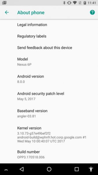  Android O - это Android 8.0.0, так ли это на самом деле ? Мир Android  - android_8_dev_preview_1