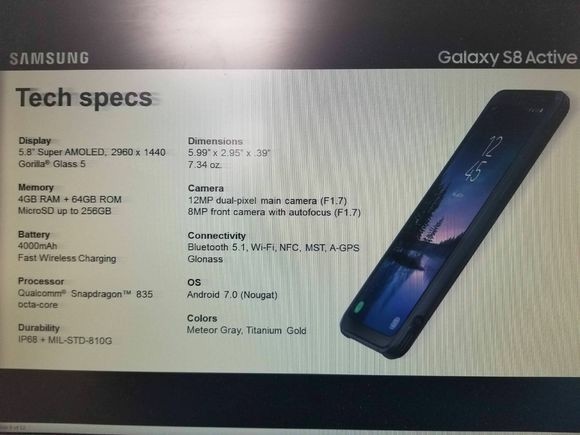  Непробиваемый Samsung Galaxy S8 Active с дисплеем Infinity Edge Samsung  - galaxy_s8_active_specs_3