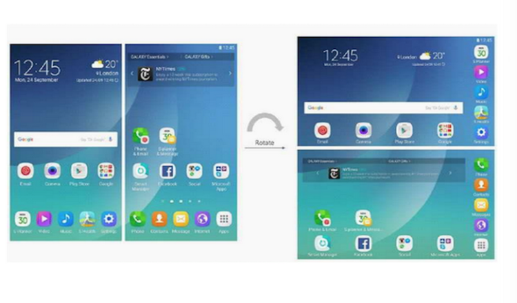 В сети гуляют скриншоты интерфейса нового складного Galaxy X Samsung  - 2-2.-750