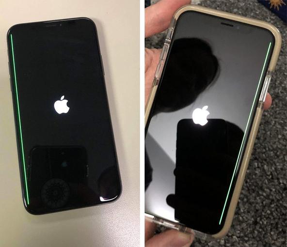 Пользователи негодуют из-за зеленой полоски на экране iPhone X Apple  - d78dcc69771f5fb63545b49f2512c103