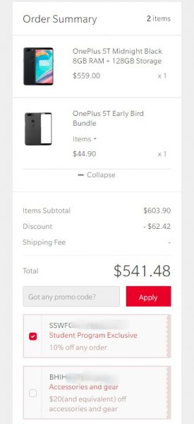  Как заполучить OnePlus 5T дешевле всего Другие устройства  - oneplus5tdiscount