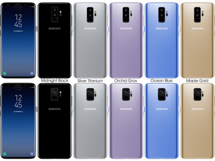  Где у Galaxy S9 будет сканер отпечатков пальцев ? интересные факты Samsung  - 3_samsung-galaxy-s9-and-galaxy-s9-renders-and-color-variants.-750