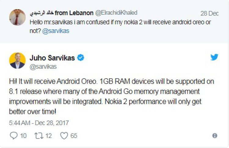  Смартфон Nokia 2 с 1 ГБ оперативной памяти получит и новенькую версию Android 8.1 Другие устройства  - screenshot_21.-750
