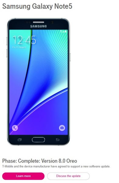  T-Mobile дал добро на Android Oreo для Galaxy S6 и Note 5 Samsung  - galaxy_s6_update_03