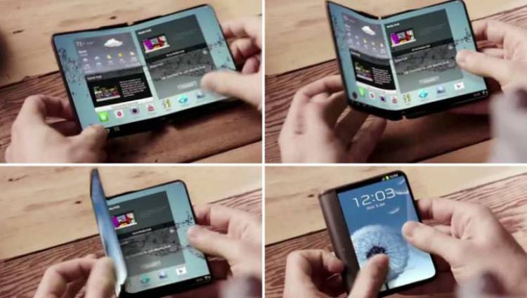  Выпуск экранов складываемого гаджета Samsung X начнется... Samsung  - 1_Samsung_foldable_phone.-750