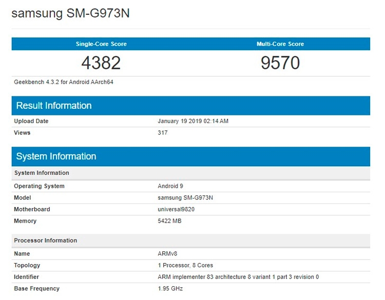  Samsung Galaxy S10 на чипе Exynos 9820 не смог догнать iPhone XS Samsung  - 01-4