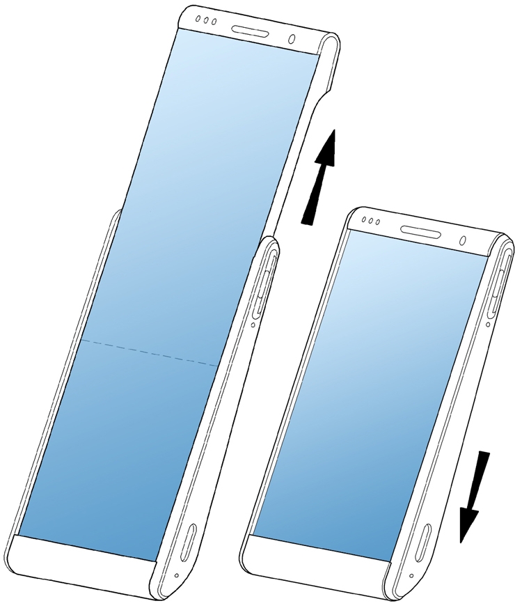  Samsung придумала мобильный гаджет со скручивающимся дисплеем Samsung  - roll1