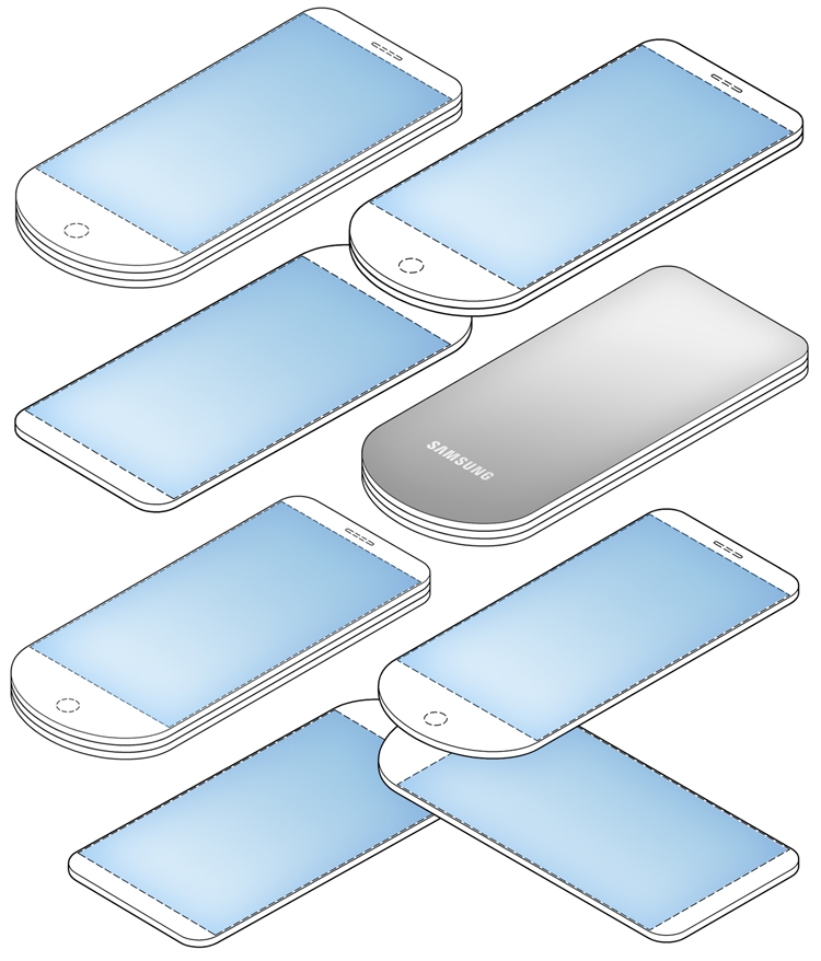  В Samsung придумала мобильный гаджет с двумя скрытыми дисплеями Samsung  - sam2