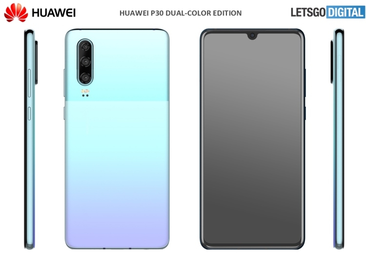  Патент Huawei на двухцветный дизайн для P30 Huawei  - huawei-smartphone-nieuwe-kleuren