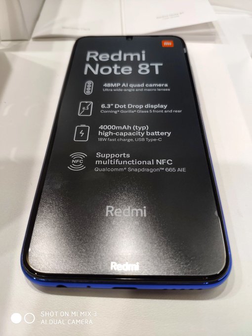  Распаковка Redmi Note 8T. Характеристики и цена Xiaomi  - EHzdG42U0AARmGL