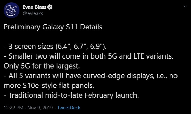  Подробности о семействе Samsung Galaxy S11 Samsung  - 02