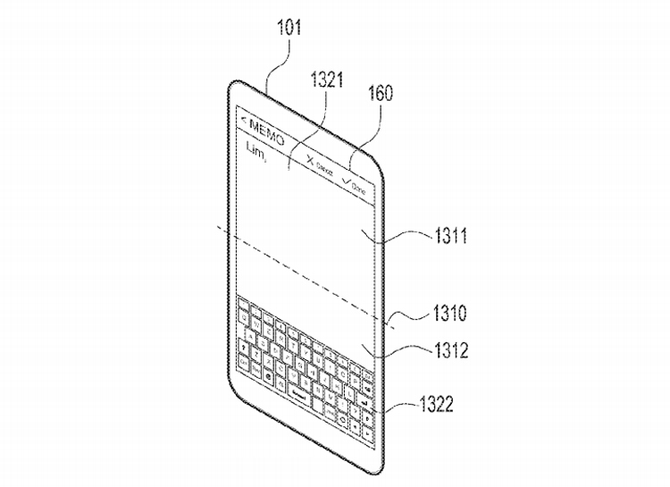  Samsung с гибким дисплеем будет складываться в разные стороны. Патент Samsung  - patent1