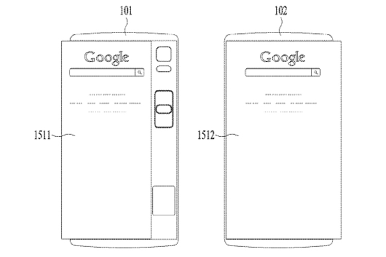  В LG запатентовала смартфон-книжку со сдвижным дисплеем LG  - fd3