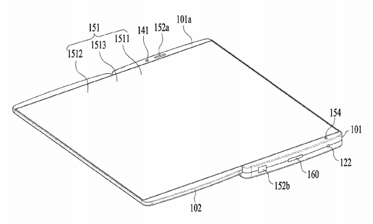  В LG запатентовала смартфон-книжку со сдвижным дисплеем LG  - fd6
