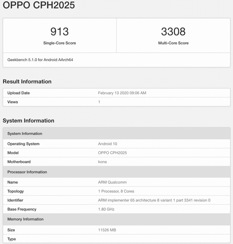  Pro-версия OPPO Find X2 появилась в Geekbench Другие устройства  - find2