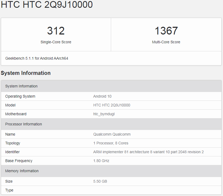  Компания HTC  готовит смартфон Desire 20 Pro HTC  - htc2