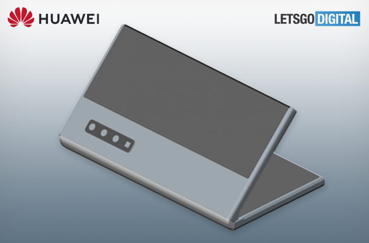  Huawei запатентовала гибкий девайс с 2-мя дисплеями Huawei  - hw1