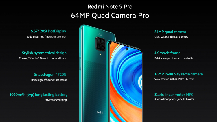  Анонсирован Redmi Note 9 Pro для международного рынка, стоимость составит от $269 Xiaomi  - sm.01.750-2