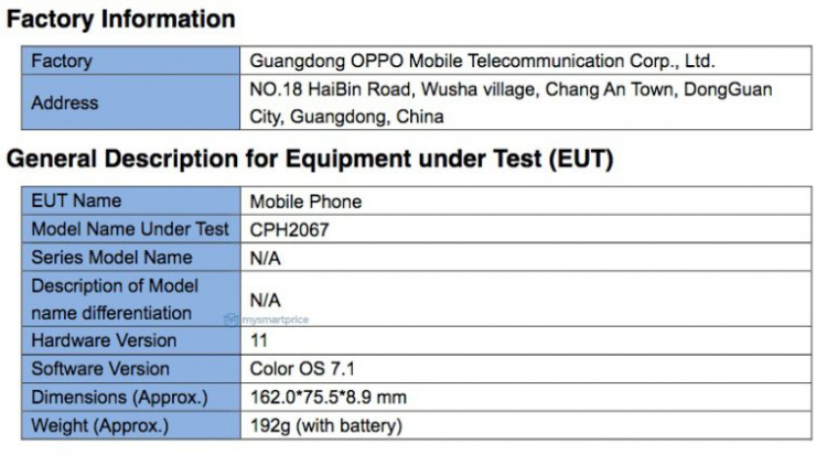  OPPO A72 прошёл сертификацию в базу данных FCC Другие устройства  - sm.OPPO-A72-CPH2067-FCC-Specs-764x420.750