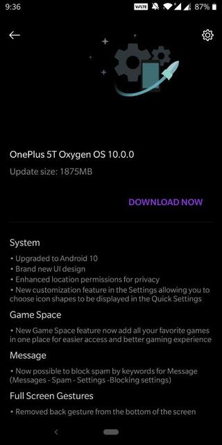  OnePlus 5 и OnePlus 5T обновились до стабильной версии OxygenOS 10 Другие устройства  - e58b463742012b89fb5712e3c9575248