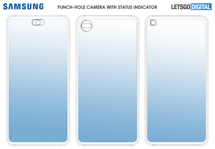  Samsung хочет превратить область селфи-камеры в индикатор Samsung  - sam3