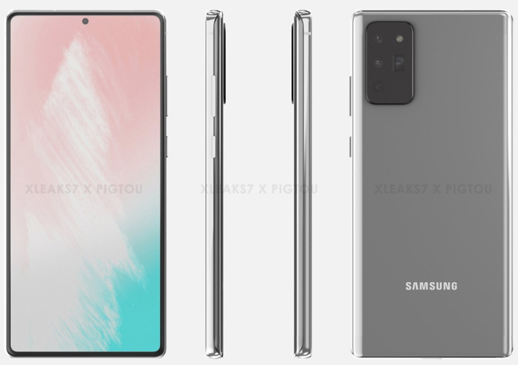 Базовая версия Samsung Galaxy Note 20 окажется без загнутого экрана Samsung  - note1-1