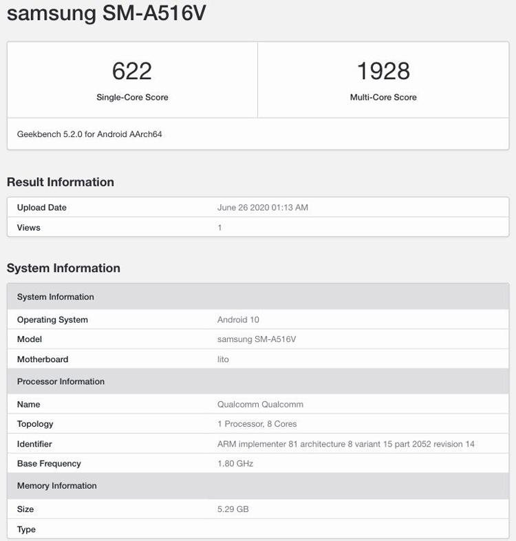  Samsung Galaxy A51s 5G заметили со Snapdragon 765G Samsung  - sa2
