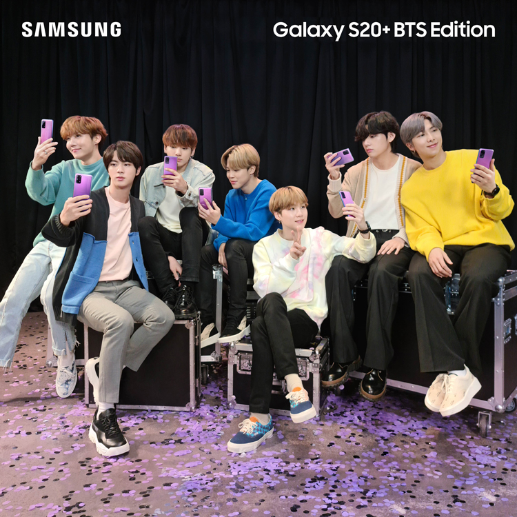  Анонсирован Samsung Galaxy S20+ и наушники Galaxy Buds+ BTS Edition Samsung  - sg1