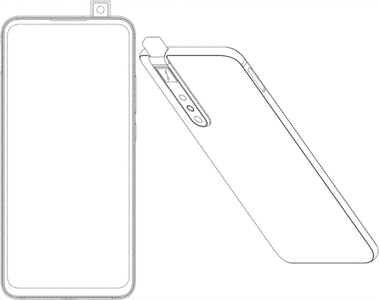  Найден патент на смартфон Xiaomi с выдвижной селфи-камерой Xiaomi  - xiaomi1-1