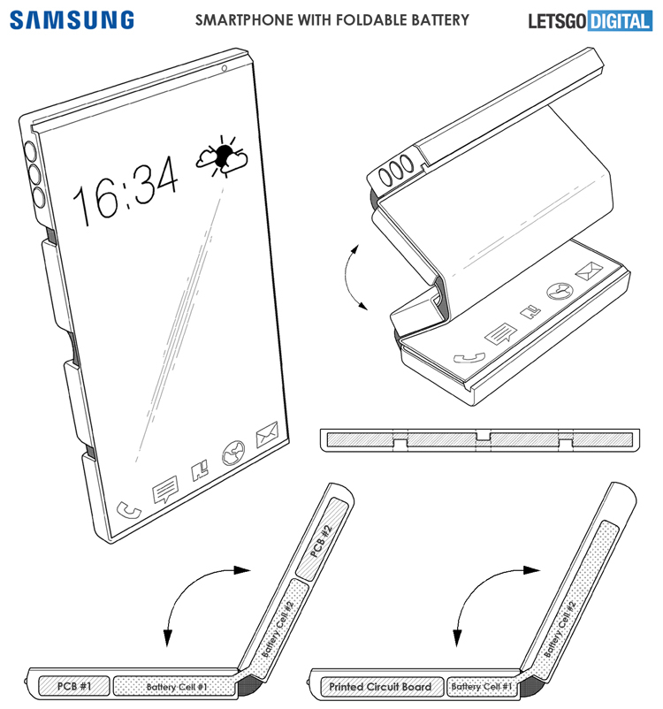  Компания Samsung разрабатывает гибкие аккумуляторы нового типа Samsung  - fold3-1