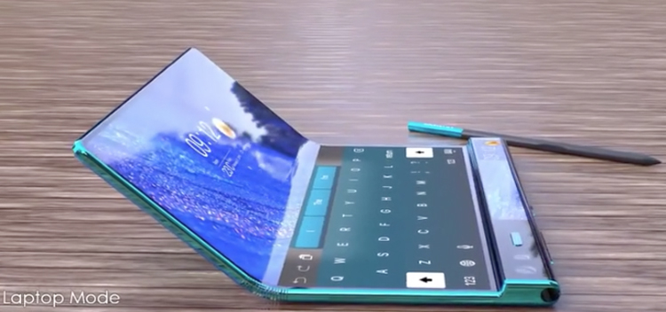  Huawei Mate X2: смартфон-книжка с гибким экраном показался на рендерах Huawei  - mate1