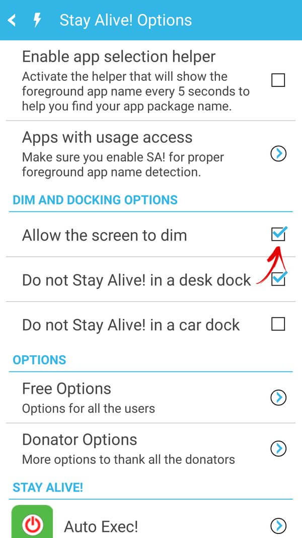  Как настроить выключение экрана Приложения - allow-the-screen-to-dim