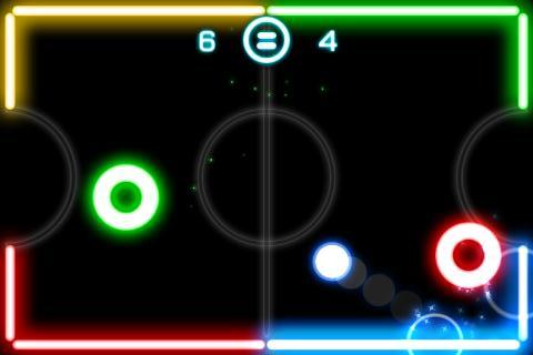  Игры на троих на телефоне Приложения  - glow-hockey